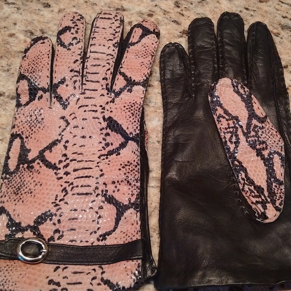 NEW Portolano Real Python Snakeskin Leather Gloves - Picture 1 of 1